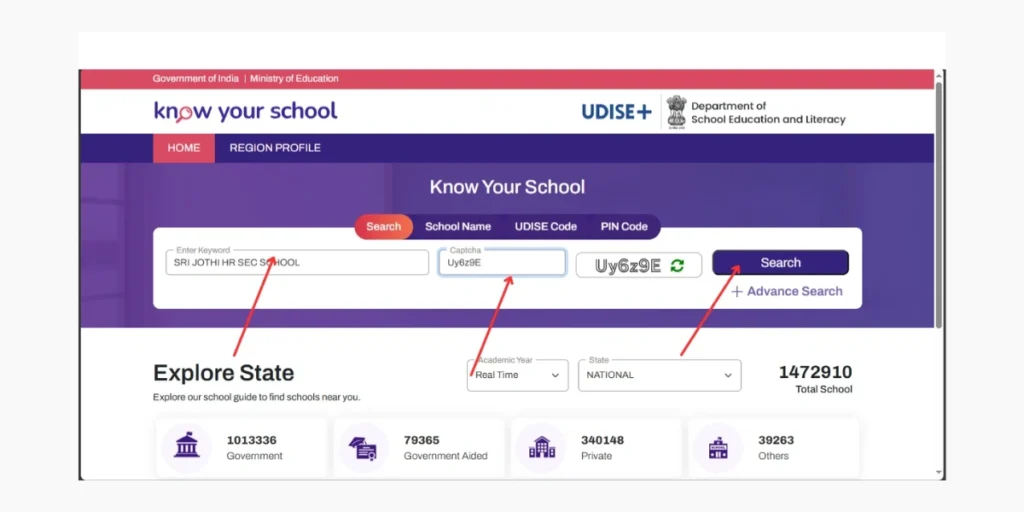 know your school search
